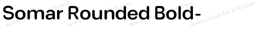 Somar Rounded Bold字体转换